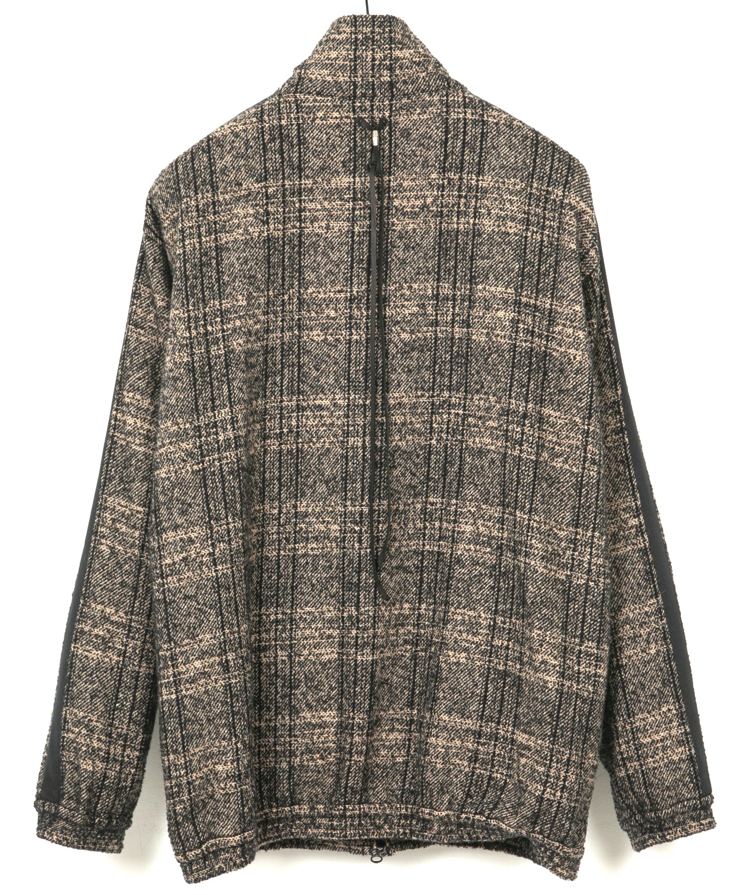 Load image into Gallery viewer, Loop Tweed Check Track Jacket - BROWN