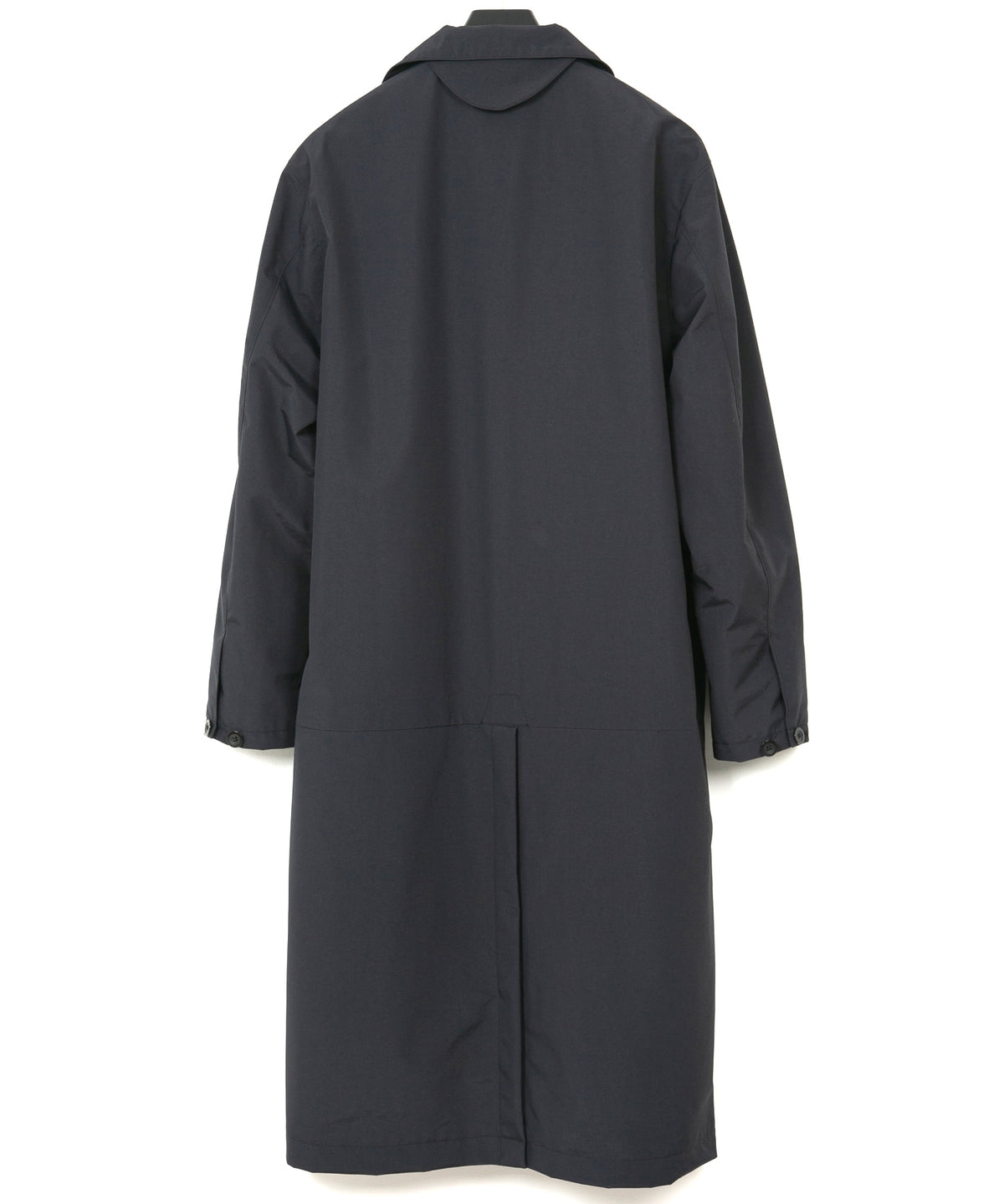 スリーレイヤー 防水 タスランタフタ バイカーロングコート - BLACK