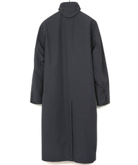 スリーレイヤー 防水 タスランタフタ バイカーロングコート - BLACK