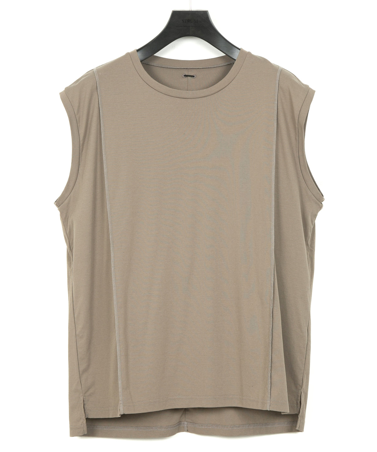 50/1 Supima Cotton High Twist Double Jersey Sleeveless Cut and Sewn - OLIVE