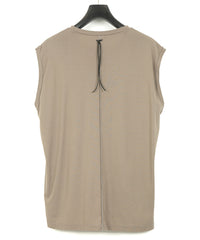 50/1 Supima Cotton High Twist Double Jersey Sleeveless Cut and Sewn - OLIVE