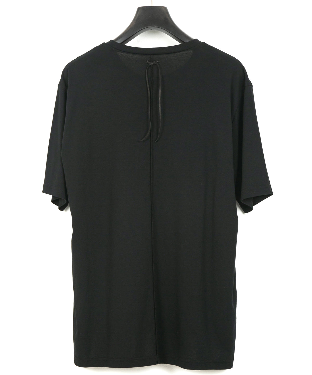 50/1 Supima Cotton High Twist Double Jersey Crew Neck T-Shirt - BLACK