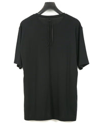 50/1 Supima Cotton High Twist Double Jersey Crew Neck T-Shirt - BLACK