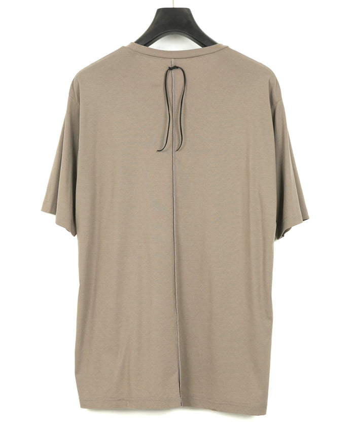 50/1 スーピマコットン ハイツイスト ダブル ジャージ クルーネック T シャツ - OLIVE