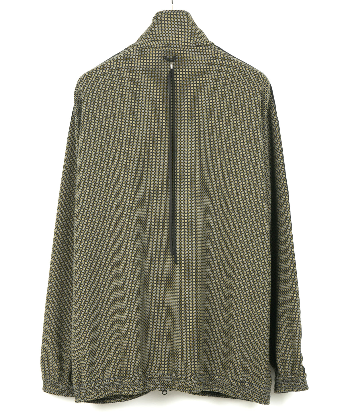 ポリ レーヨン ストレッチ ドビー トラックジャケット - YELLOW × NAVY