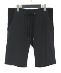 Cotton Nylon Stretch Jersey Shorts - BLACK