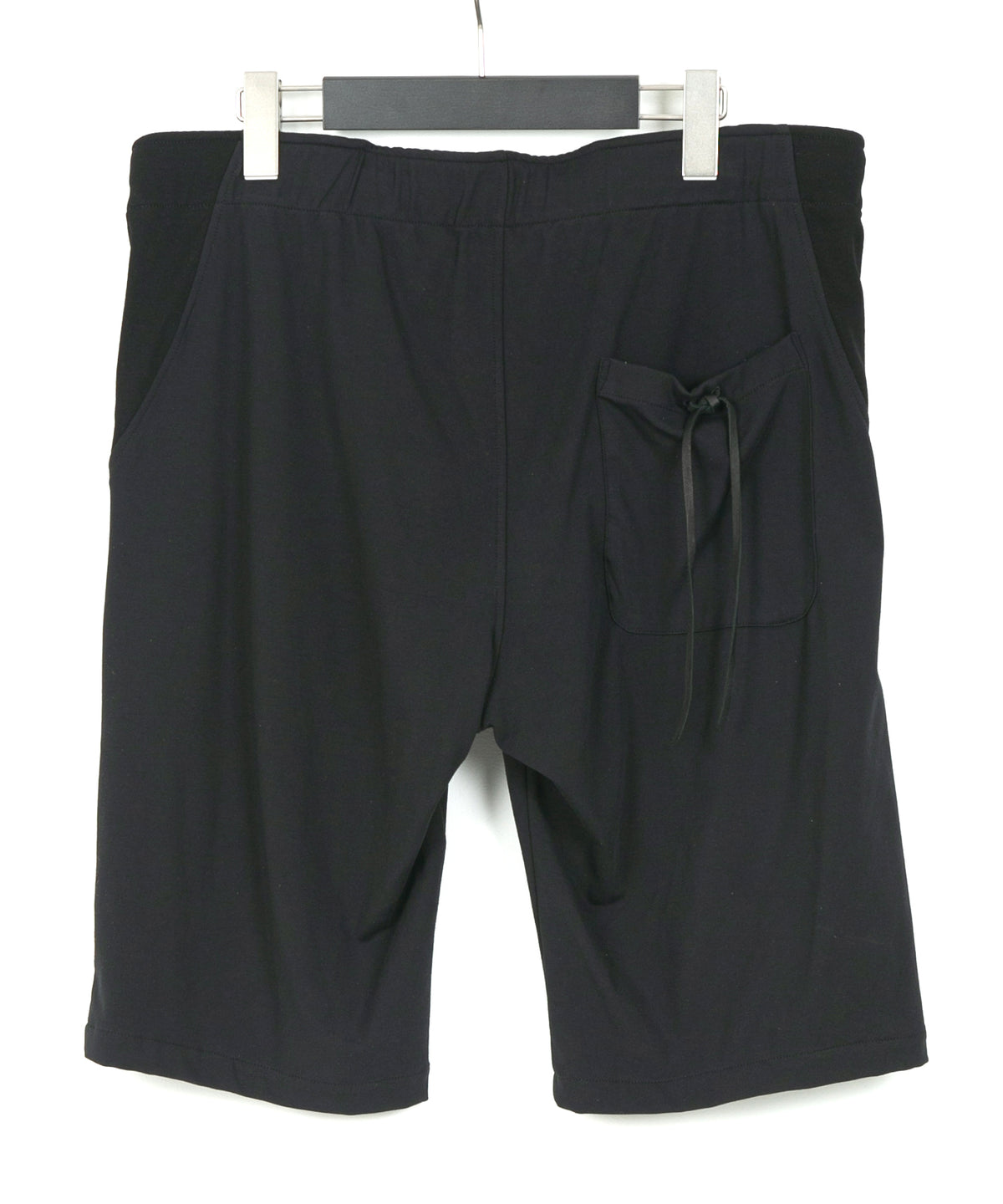 Cotton Nylon Stretch Jersey Shorts - BLACK