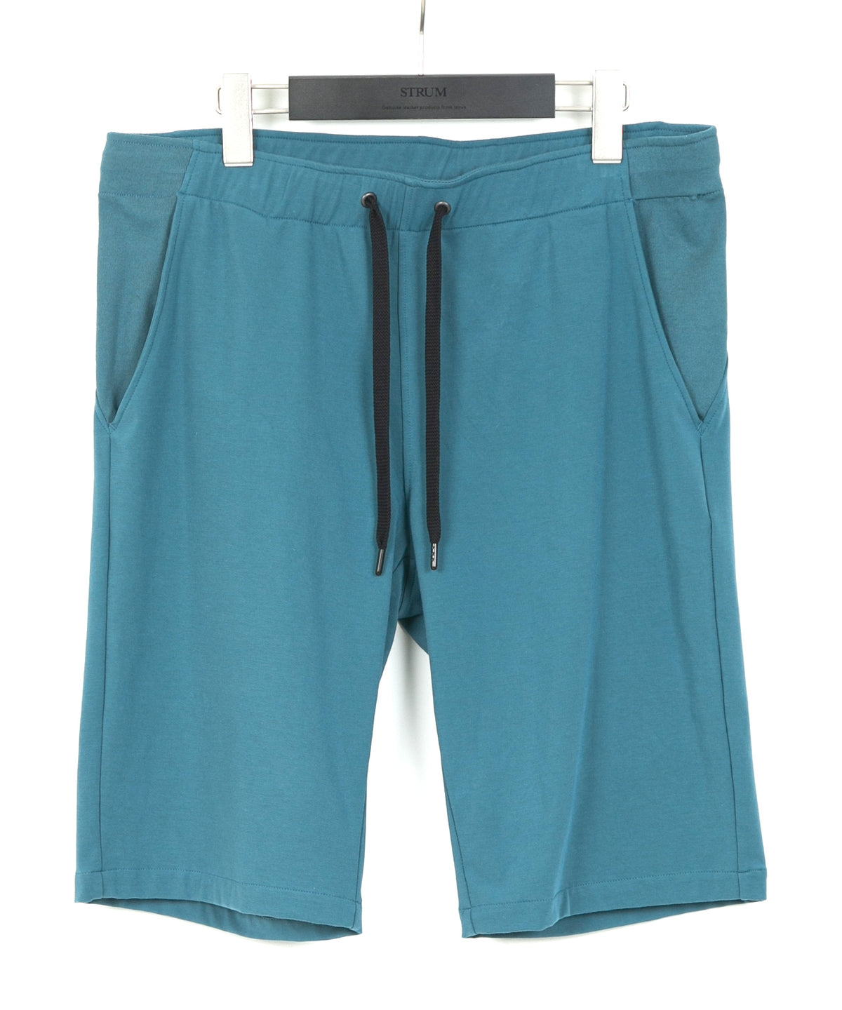Cotton nylon stretch jersey shorts - TURQUOISE