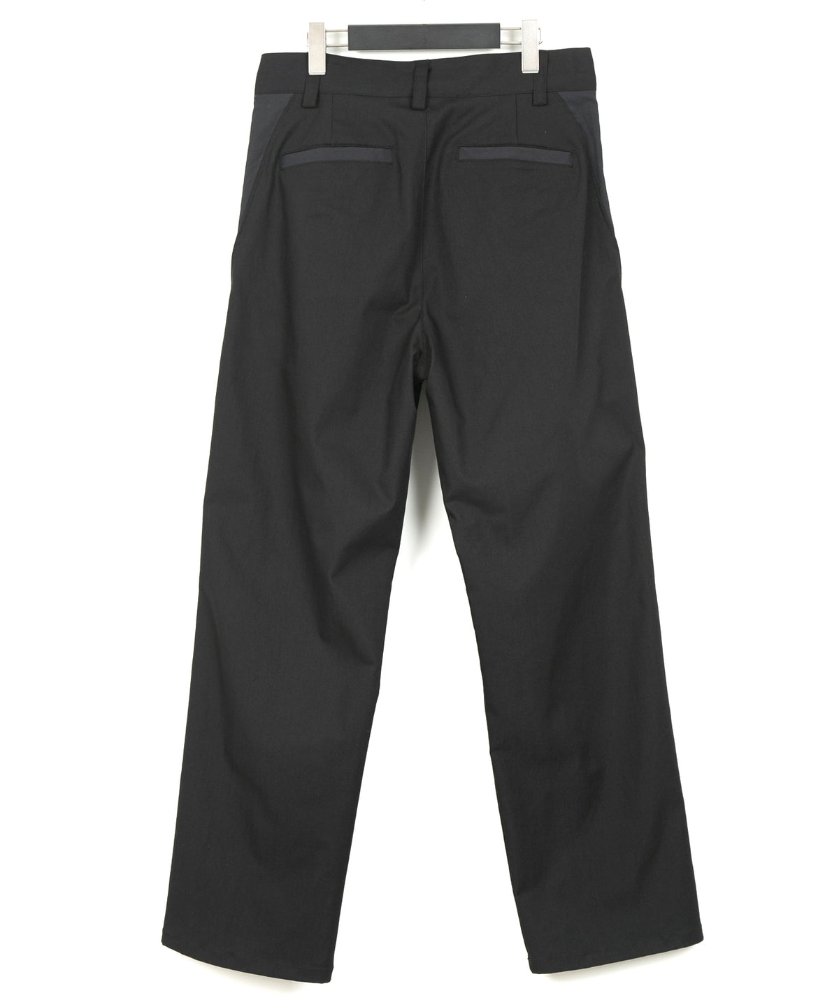 スパンポリ ストレッチ ツイール ピストル パンツ - BLACK × GRAY