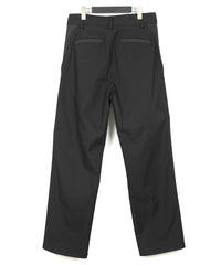 スパンポリ ストレッチ ツイール ピストル パンツ - BLACK × GRAY