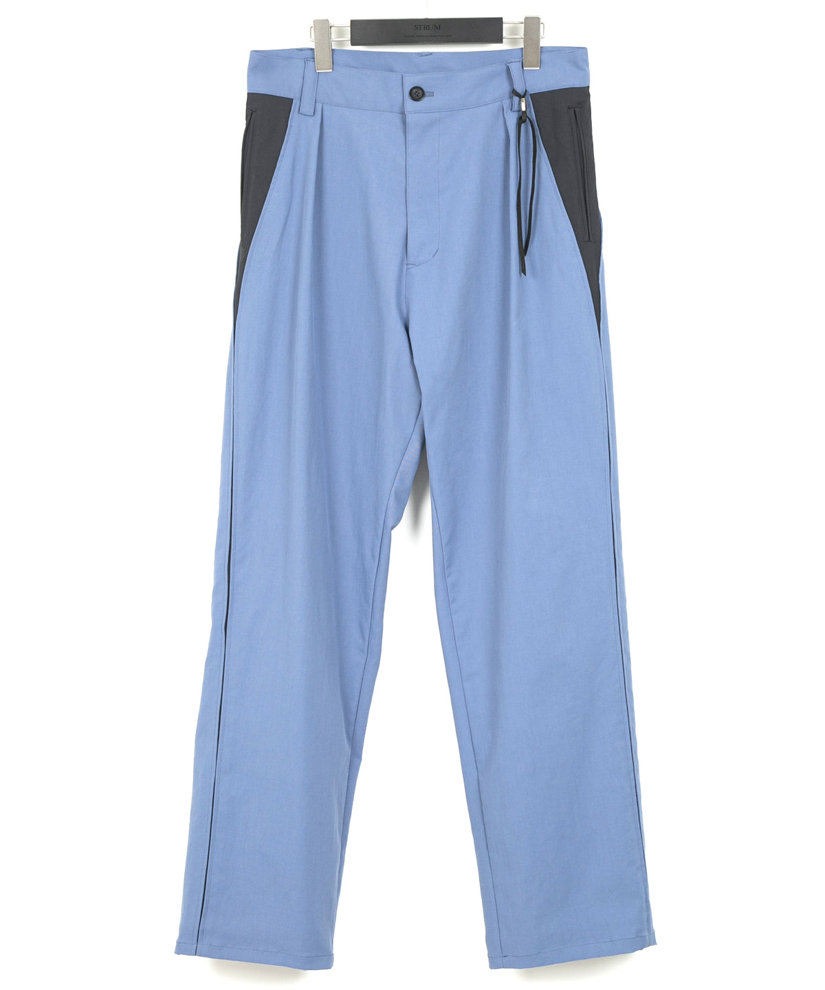 Spun Poly Stretch Tweel Pistol Pants - BLUE x GRAY