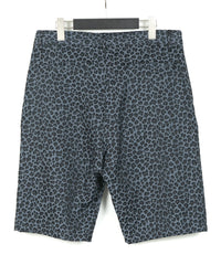 Nylon Cotton Two-Bath Dyed Leopard Jacquard Shorts - GRAY