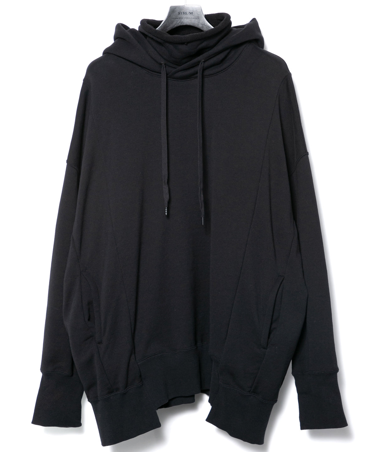 Hard Twist Yarn Heavy Pile Over Size Foodie - BLACK