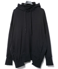 Hard Twist Yarn Heavy Pile Over Size Foodie - BLACK