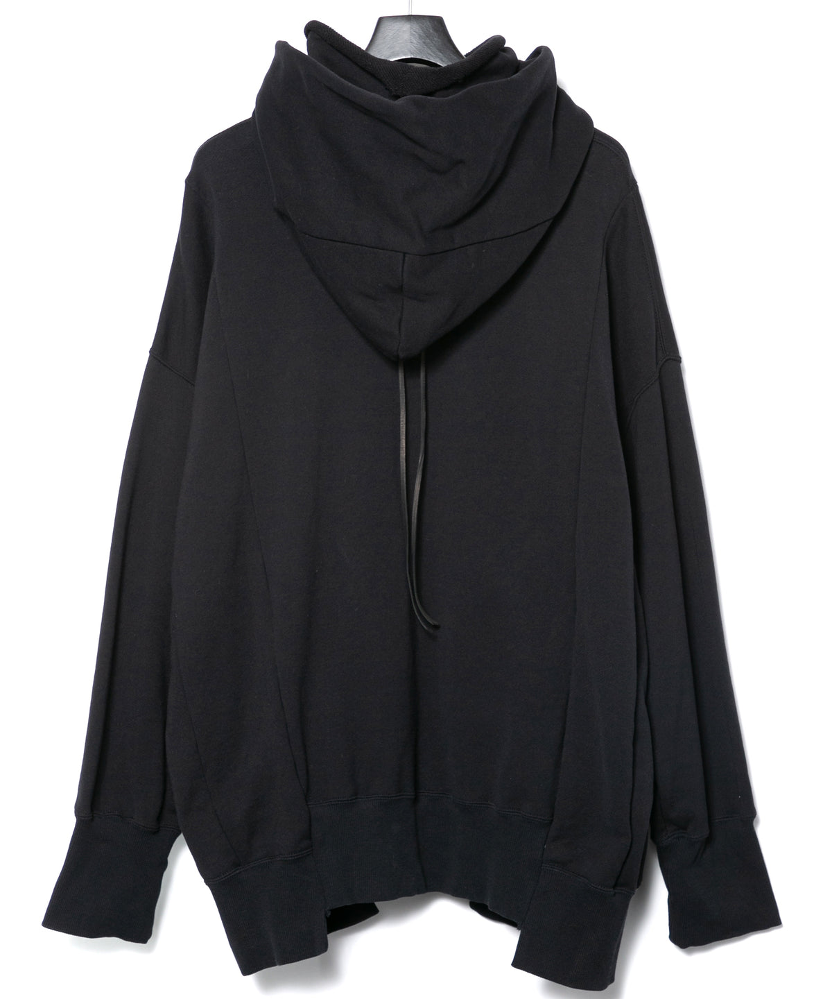 Hard Twist Yarn Heavy Pile Over Size Foodie - BLACK