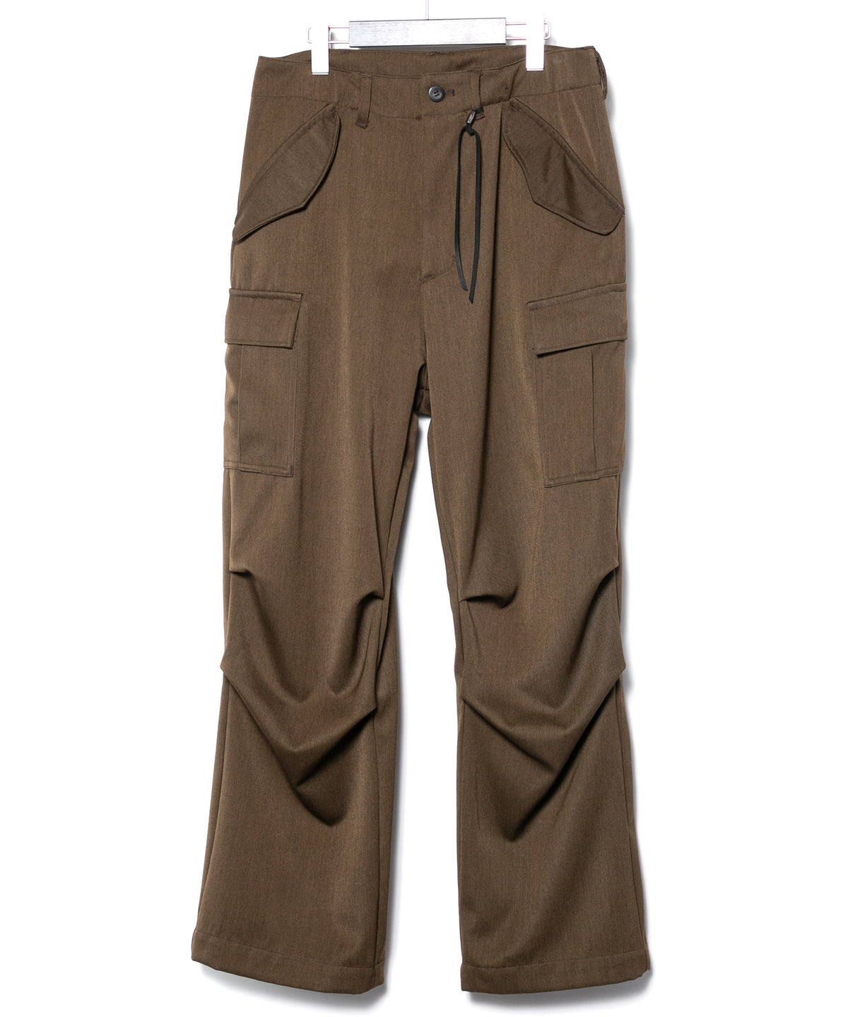 Washable High Density Wool polyethylene Twill Cargo Pants - KHAKI