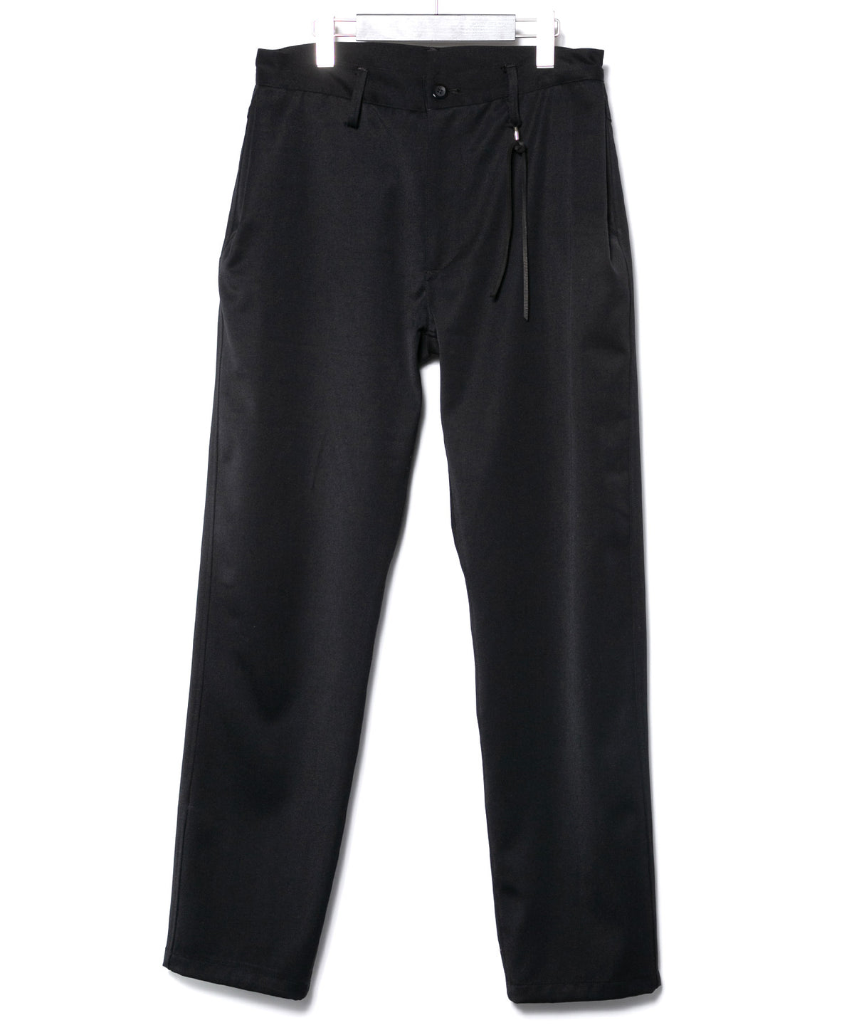 Washable High Density Wool polyethylene Twill Chino Pants - BLACK