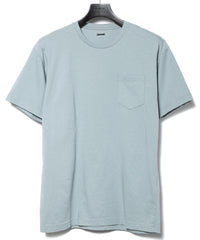 画像をギャラリービューアに読み込む, 30/-ナチュラルソフト天竺 胸ポケット クルーネック Tシャツ（ジャストフィット） - GRAY GREEN