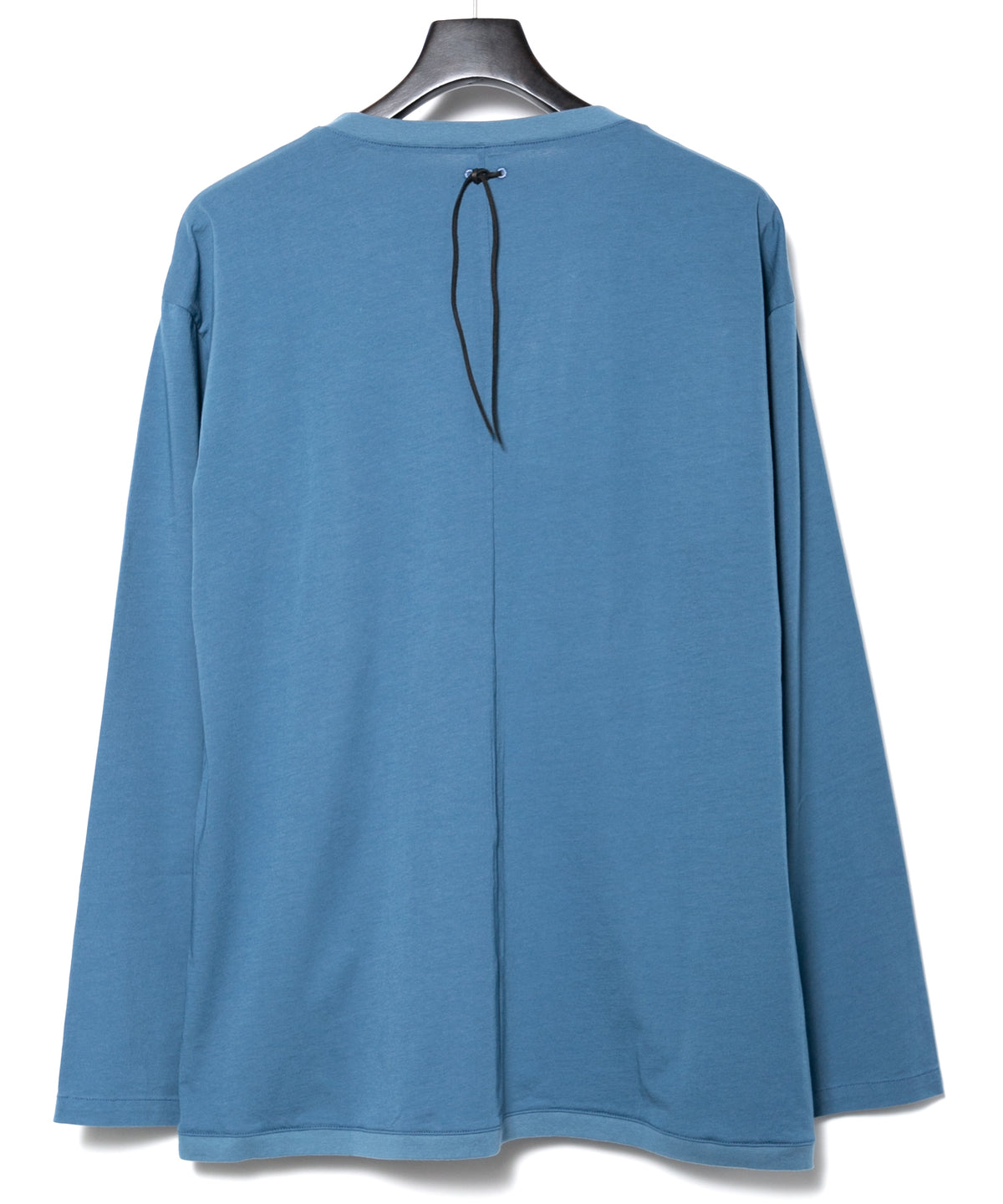 72/T オーガニックコットン 強撚 天竺 カーディガン - GRAY BLUE