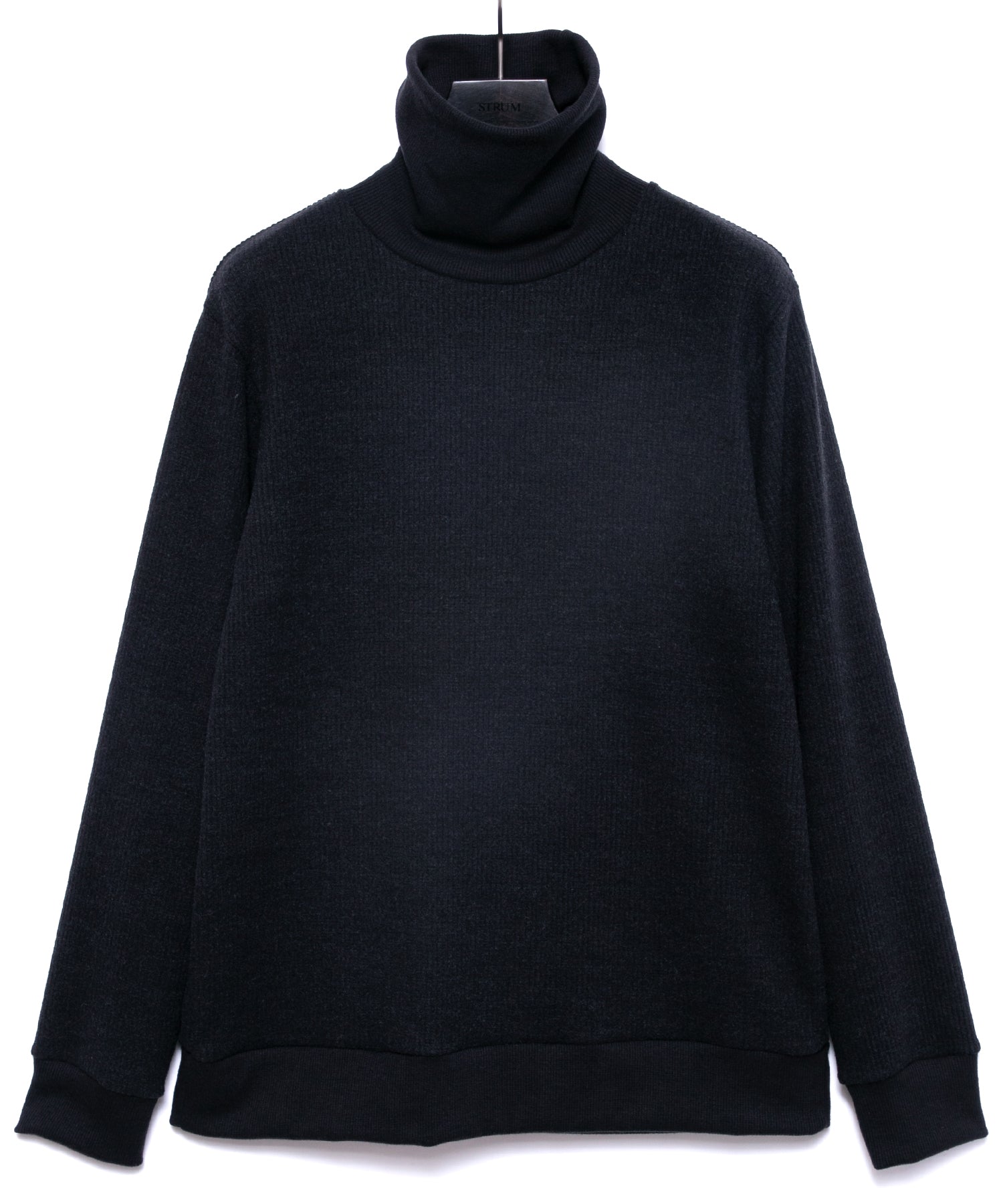 アクリルウールニット タートルーネック ニットソー - BLACK – STRUM アクリルウールニット タートルーネック ニットソー - BLACK – STRUM