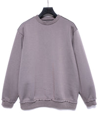 スリーレイヤー ダンボールニット クルーネック スウェット - GRAIGE