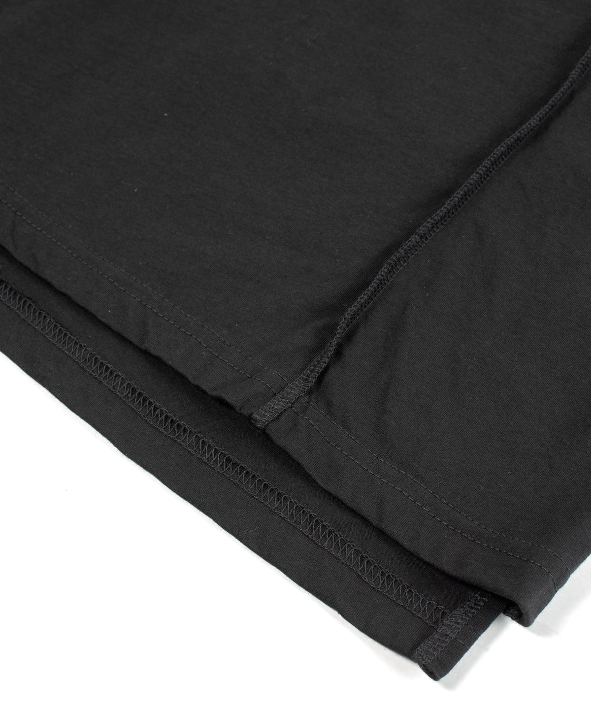 オーガニックコットン 強撚 天竺 ノースリーブ ワイド Tシャツ（オーバーサイズ） - BLACK