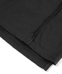 オーガニックコットン 強撚 天竺 ノースリーブ ワイド Tシャツ（オーバーサイズ） - BLACK