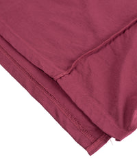 オーガニックコットン 強撚 天竺 ノースリーブ ワイド Tシャツ（オーバーサイズ） - WINE