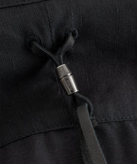 レーヨン リネン トロピカル ウォッシュ タンブラー仕上げ L/S ドレスシャツ - BLACK