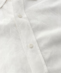 レーヨン リネン トロピカル ウォッシュ タンブラー仕上げ L/S ドレスシャツ - WHITE