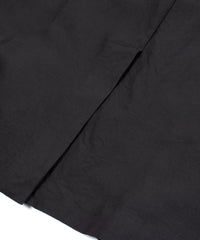 レーヨン リネン トロピカル ウォッシュ タンブラー仕上げ ダブル ジャケット - BLACK