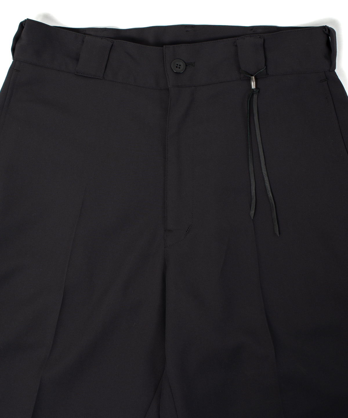 コットン ポリエステル高機能 ツイル スケーター チノパンツ - BLACK