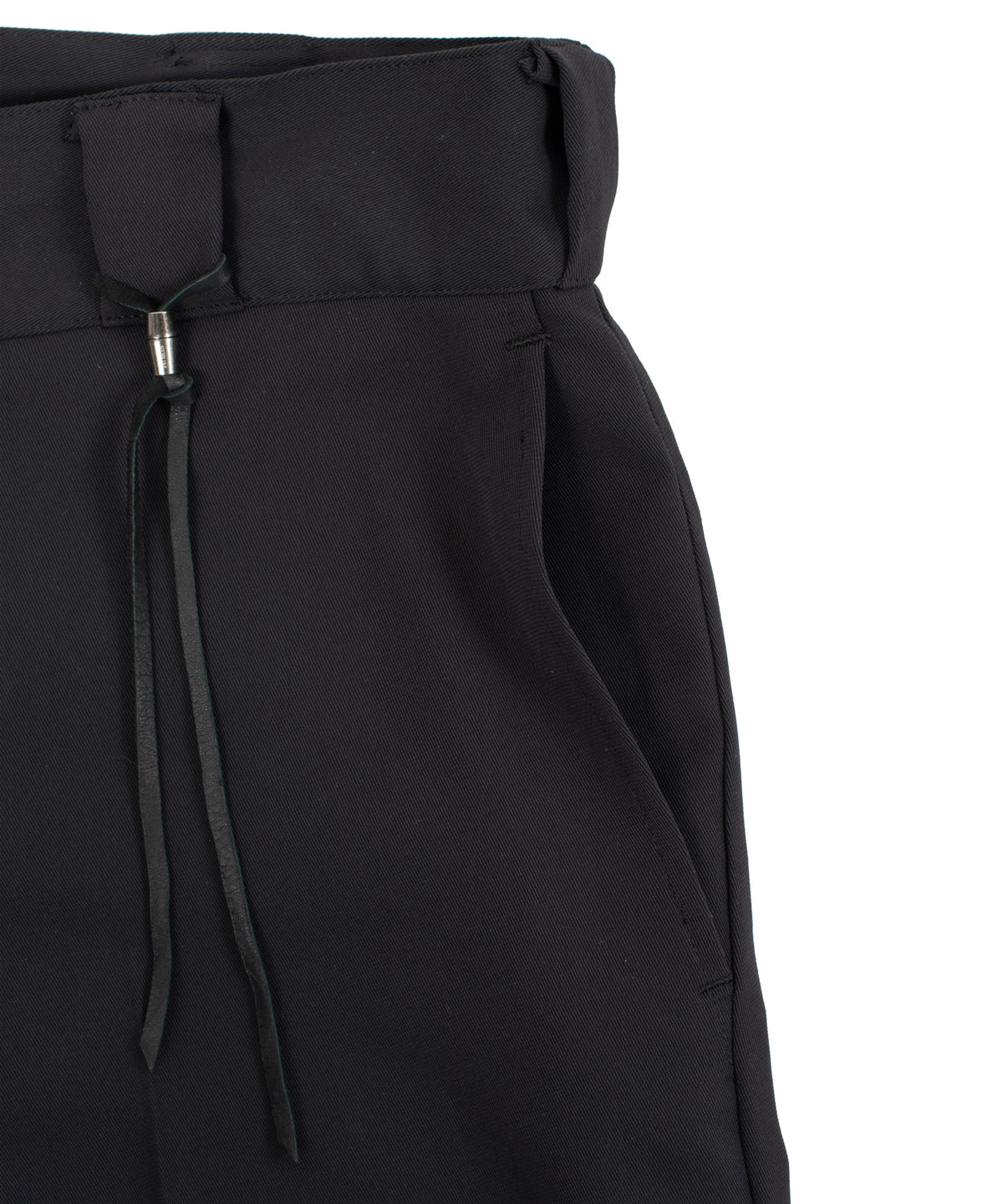 コットン ポリエステル高機能 ツイル スケーター チノパンツ - BLACK