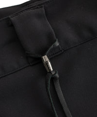 コットン ポリエステル高機能 ツイル スケーター チノパンツ - BLACK