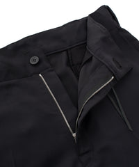 コットン ポリエステル高機能 ツイル スケーター チノパンツ - BLACK