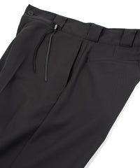 コットン ポリエステル高機能 ツイル スケーター チノパンツ - BLACK