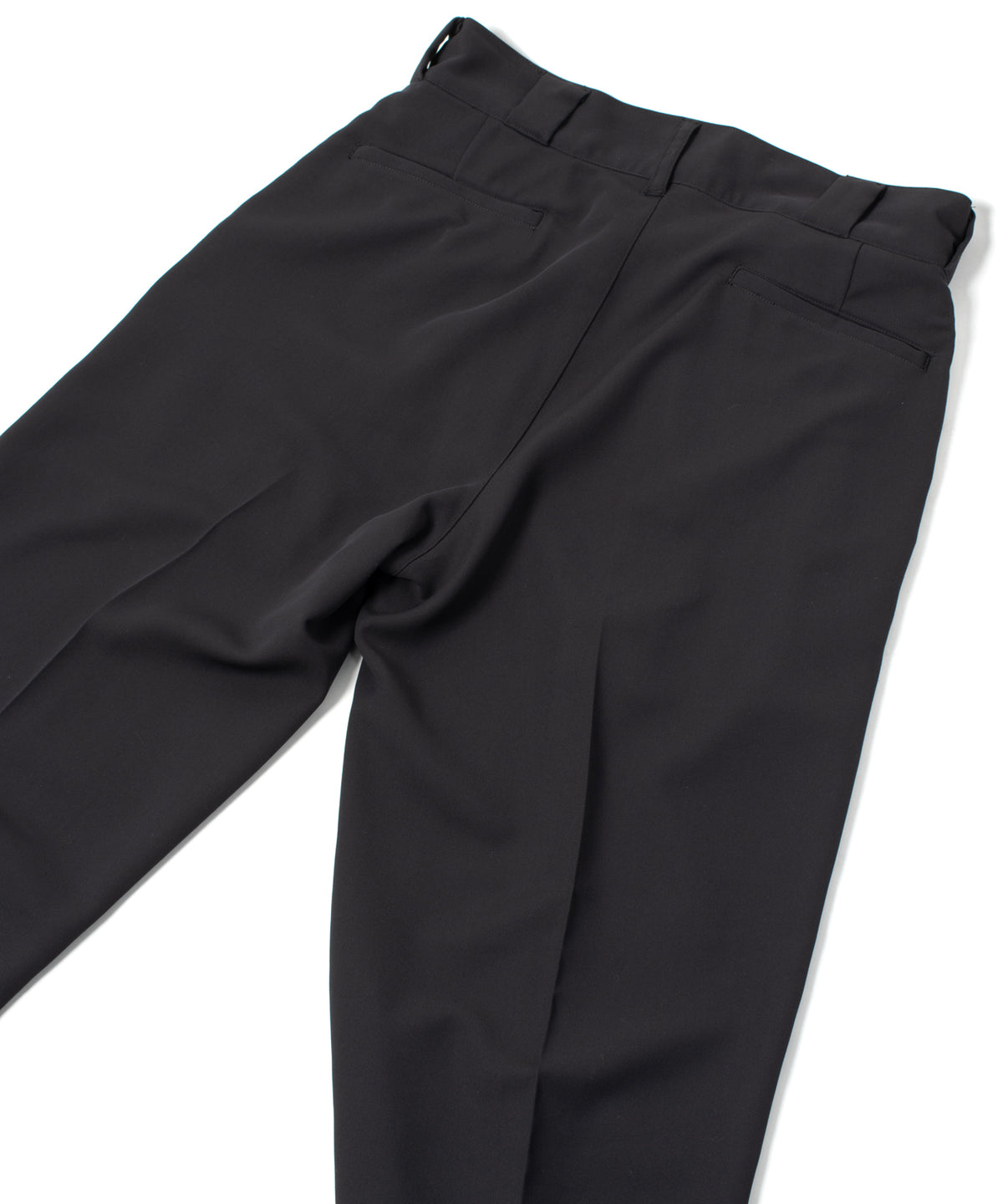 コットン ポリエステル高機能 ツイル スケーター チノパンツ - BLACK