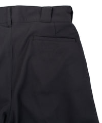 コットン ポリエステル高機能 ツイル スケーター チノパンツ - BLACK