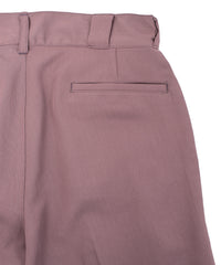コットン ポリエステル高機能 ツイル スケーター チノパンツ - PLUM