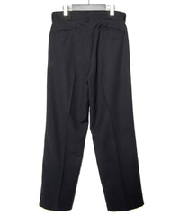 コットン ポリエステル高機能 ツイル スケーター チノパンツ - BLACK