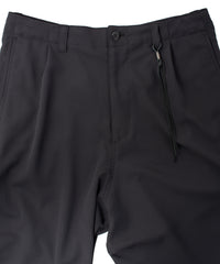 コットン ポリエステル高機能 ツイル リバース パジャマパンツ - BLACK