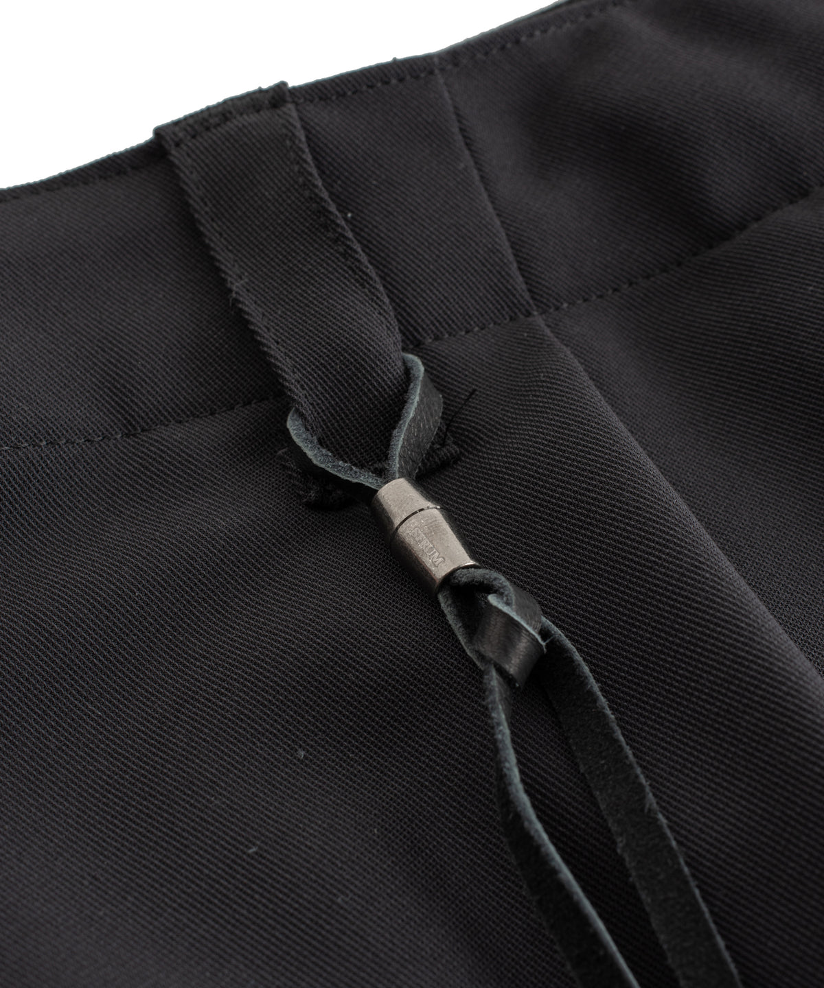 コットン ポリエステル高機能 ツイル リバース パジャマパンツ - BLACK