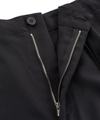 コットン ポリエステル高機能 ツイル リバース パジャマパンツ - BLACK