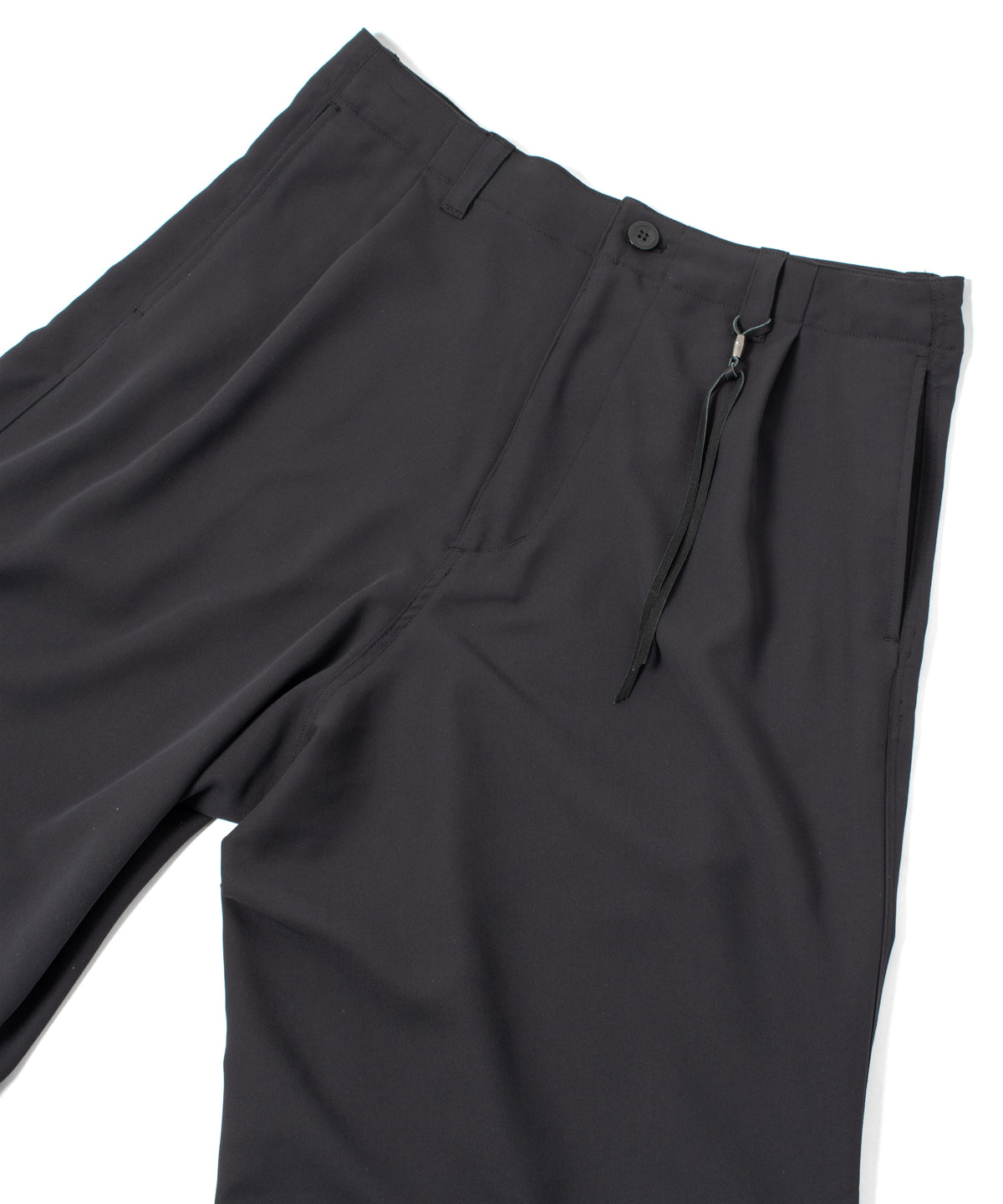 コットン ポリエステル高機能 ツイル リバース パジャマパンツ - BLACK