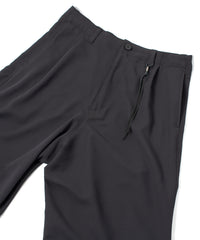 コットン ポリエステル高機能 ツイル リバース パジャマパンツ - BLACK