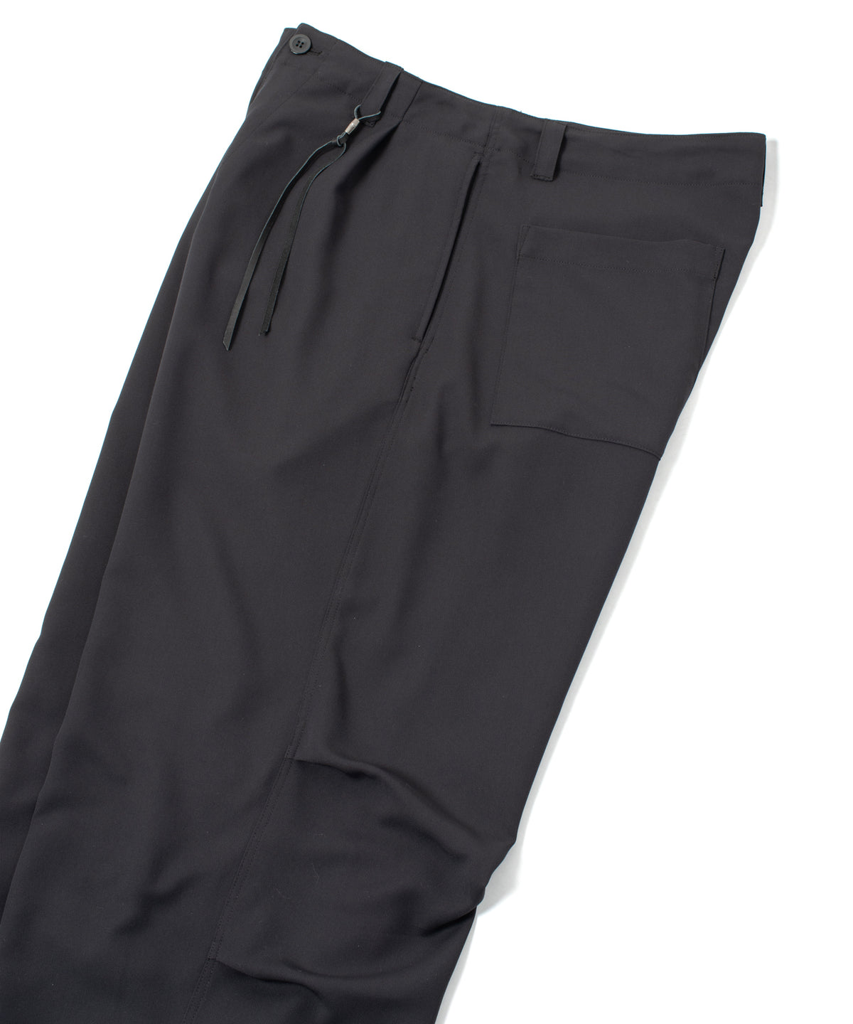 コットン ポリエステル高機能 ツイル リバース パジャマパンツ - BLACK