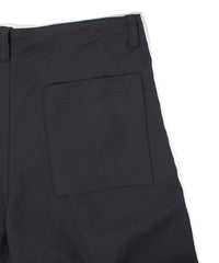 コットン ポリエステル高機能 ツイル リバース パジャマパンツ - BLACK