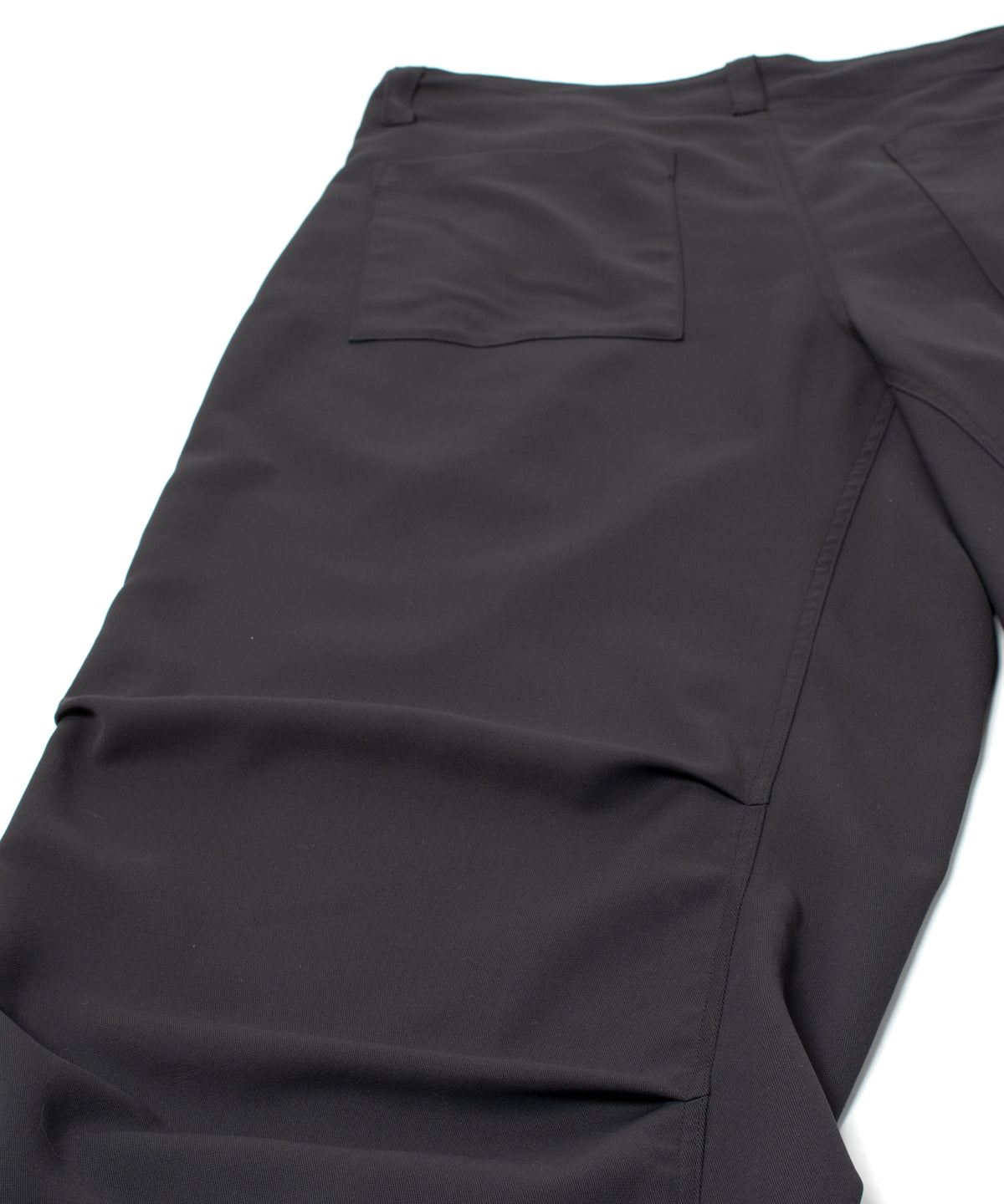コットン ポリエステル高機能 ツイル リバース パジャマパンツ - BLACK