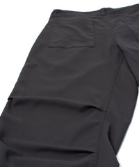 コットン ポリエステル高機能 ツイル リバース パジャマパンツ - BLACK