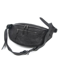 フルタンニン ピット鞣し シュリンク ホースハイド HIGH THROTTLE ボディーバッグ  - BLACK × BLACK